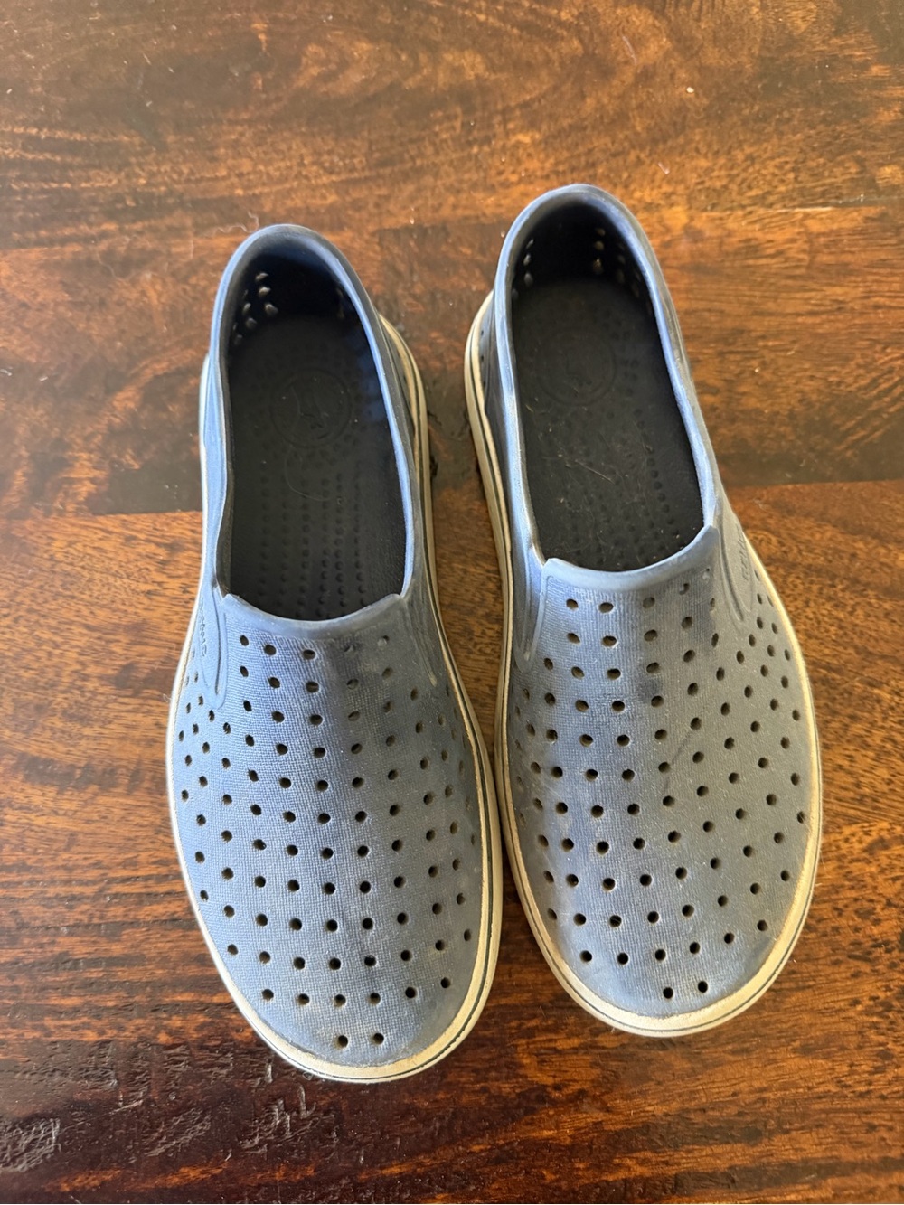 Native Shoes Kids Perforated Slip-On in Light Blue